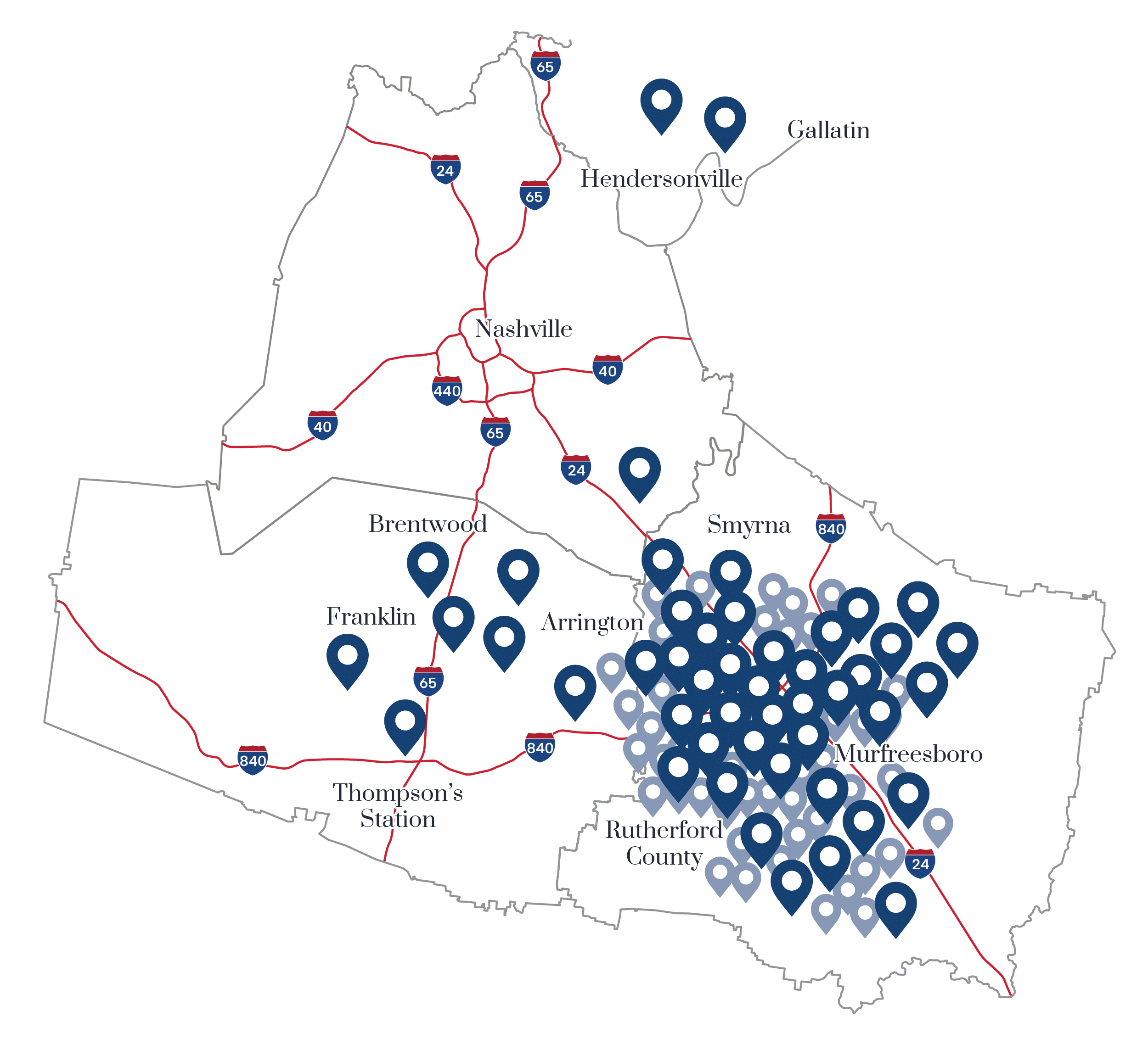 Parks360 Webdesign_Homepg_Luke-04-map-updated A map of Parks360 Developments in Middle Tennessee